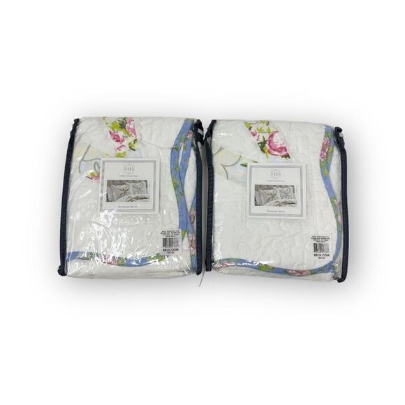Modern Southern Home Sadie Quilt Pillow Shams Set of Two Brand New Packages NWT - Picture 1 of 9